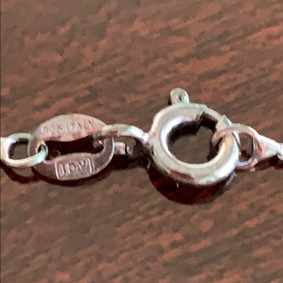 🗝️16" Sterling Key Pendant w CZ Accents - Picture 5 of 6